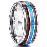 Damen aus Wolfram Silber Unisex Ring für Hochzeit Verlobung Partnerschaft Größe 52 bis 72 NUNCAD Ring Herren 